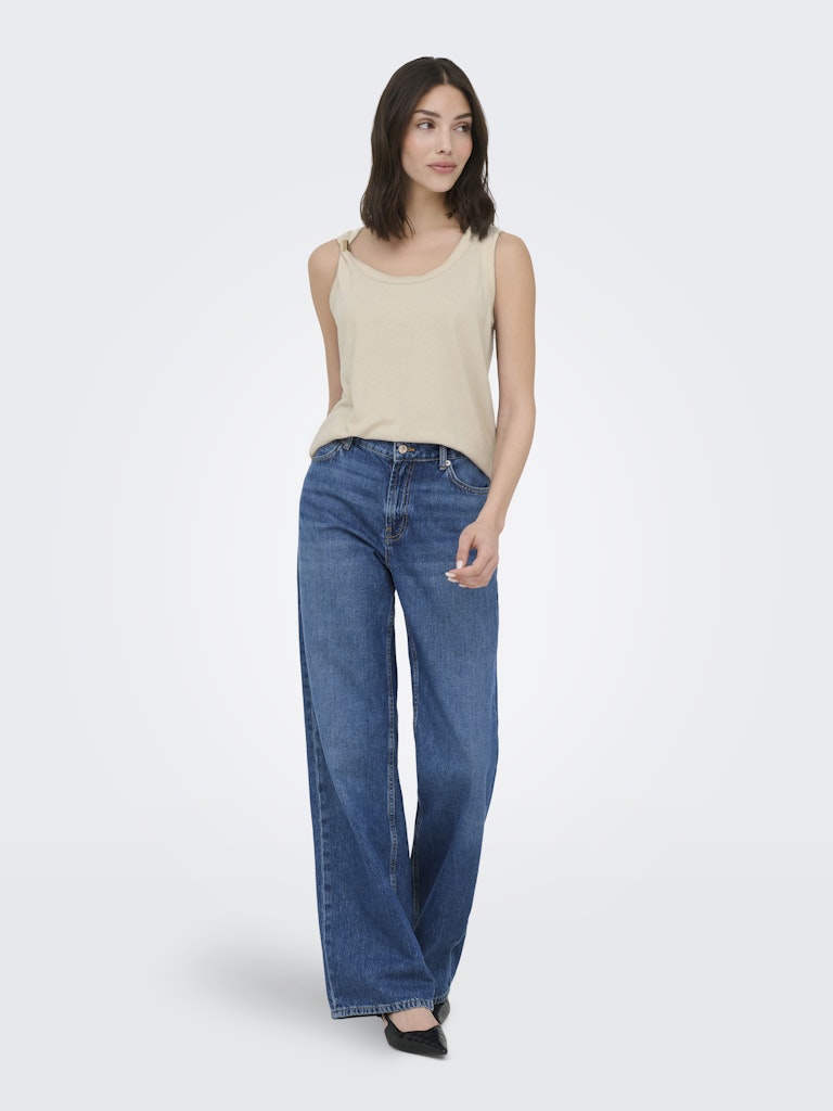 Jdyuffa S/l Top Jrs Noos - Wit Dessin