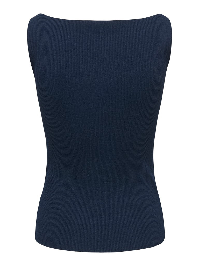 Jdynanna S/l Boat Neck Top Knt - Navy