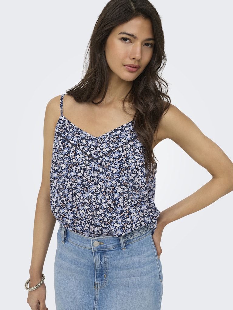 Onlnala Life Singlet Wvn Noos - Blauw Dessin