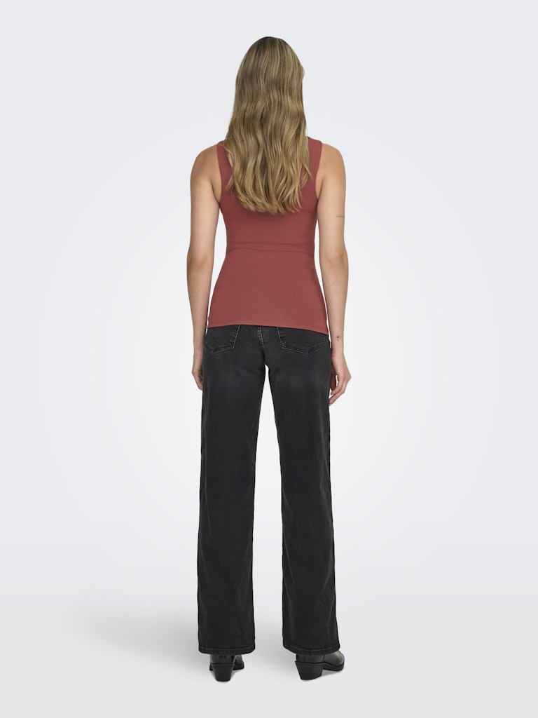 Onlea S/l 2-ways Fit Top Jrs Noos - Steenrood