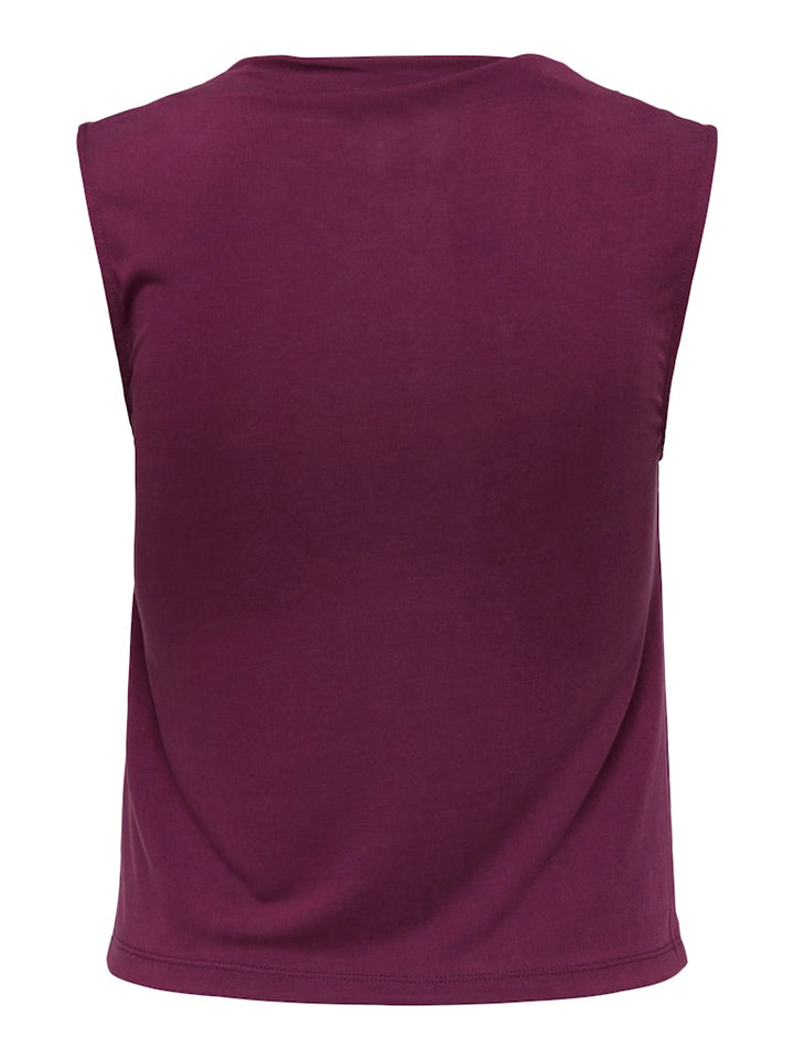 Onlhannah S/l Waterfall Top Jrs - Aubergine