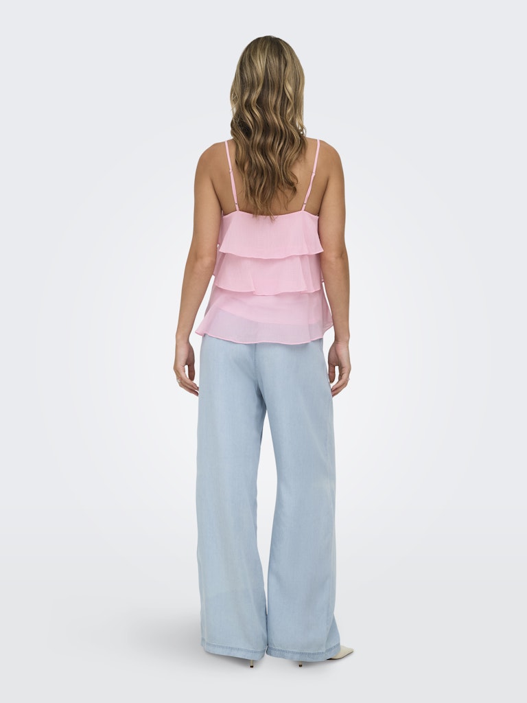 Onllinn Life Flounce Singlet Wvn Noos - Licht Roze