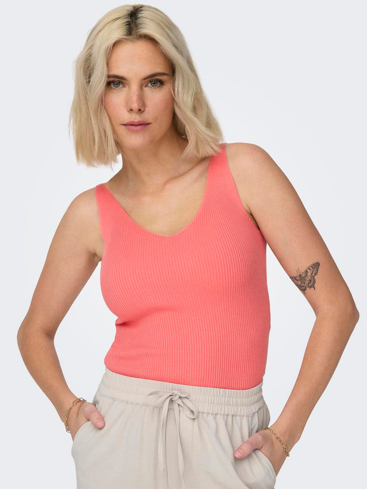 Jdynanna S/l Top Knt Noos - Neon Roze