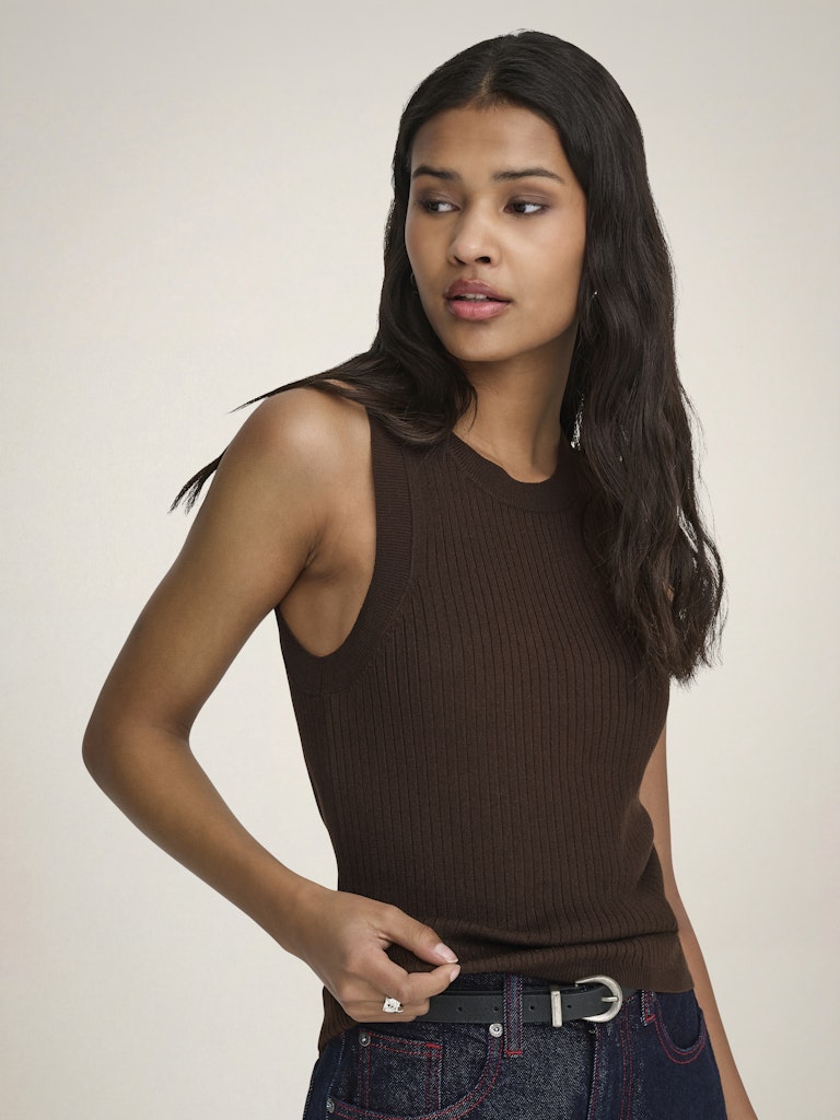 Jdyaya Tank Top Knt Noos - Bruin