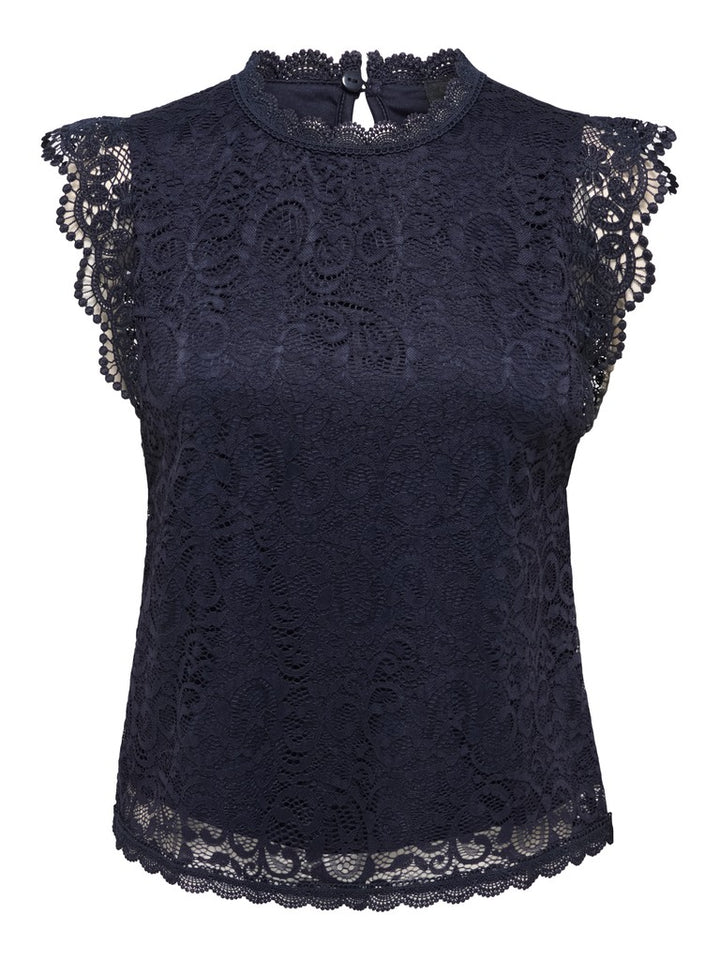Jdylotas S/l Lace Top Jrs - Navy