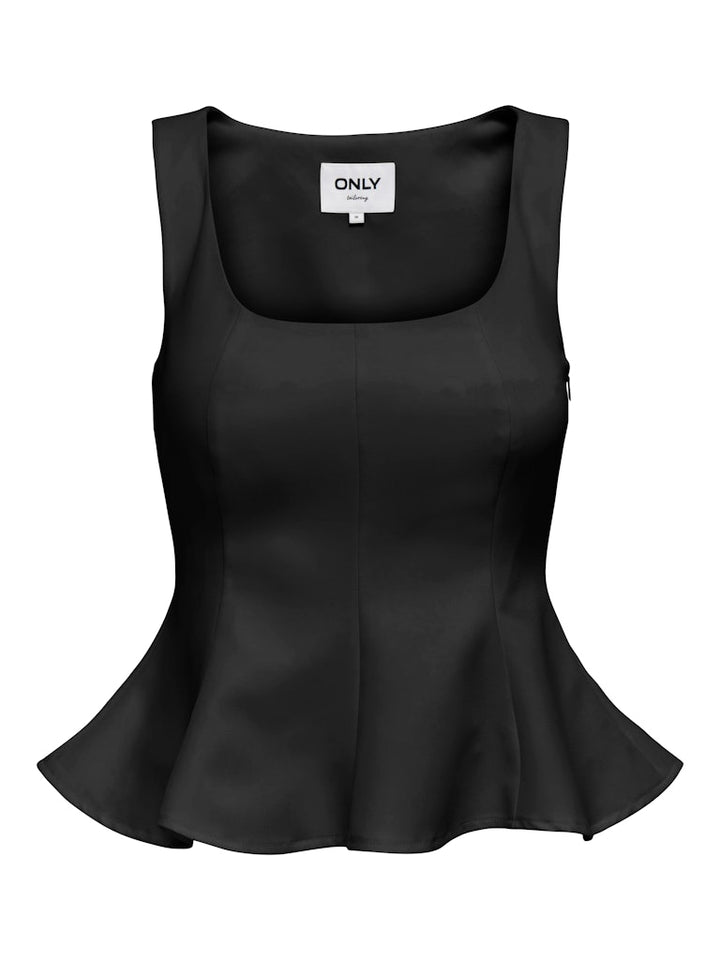 Onlorleen Life Strap Peplum Top Tlr - Zwart