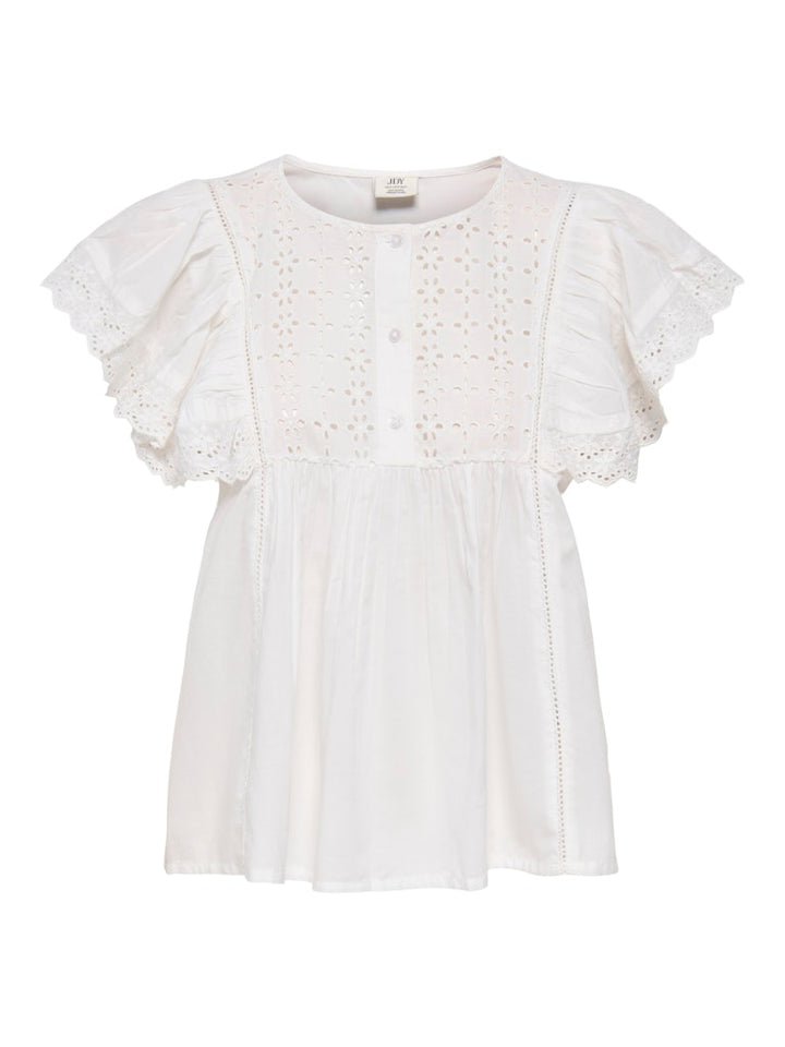 Jdysigga S/s Top Wvn - Off-white