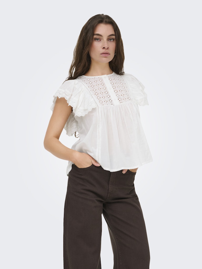 Jdysigga S/s Top Wvn - Off-white
