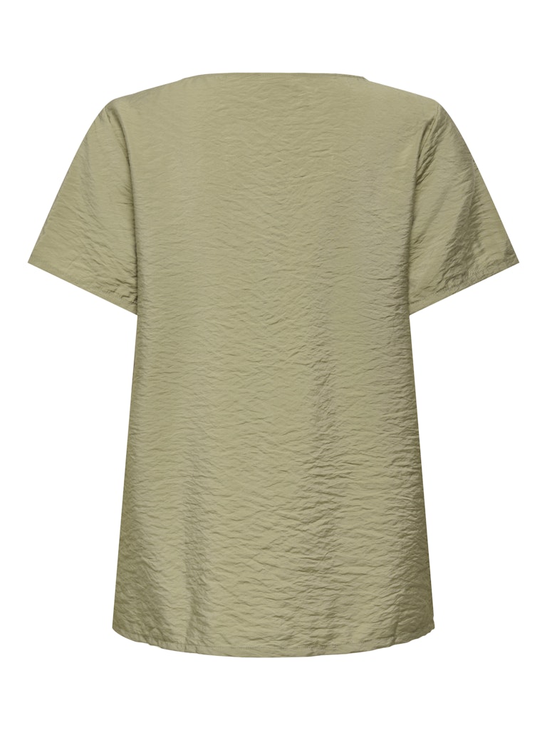 Jdytroya Life S/s O-neck Top Wvn Dia - Army