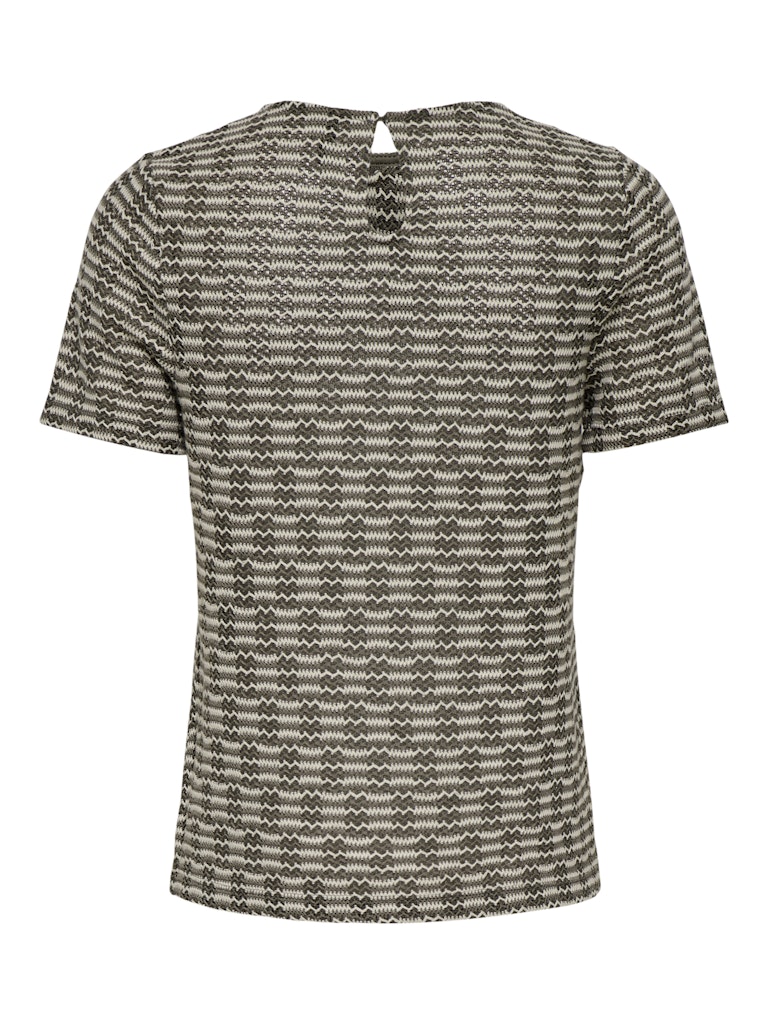Onltove S/s O-neck Top Jrs - Groen Dessin