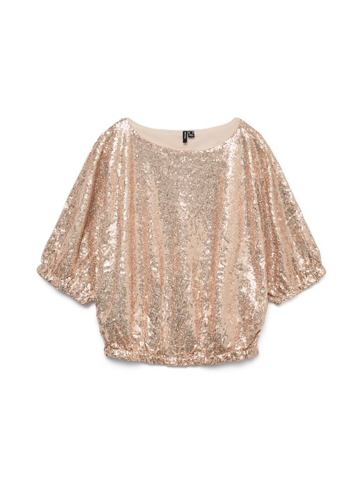 Vmkaje Ss Balloon Short Sq Top Jrs Ga - Oud Roze