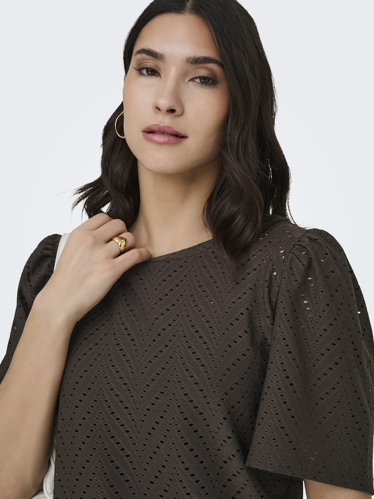 Jdycarla Cathinka S/s Top Jrs Noos - Bruin