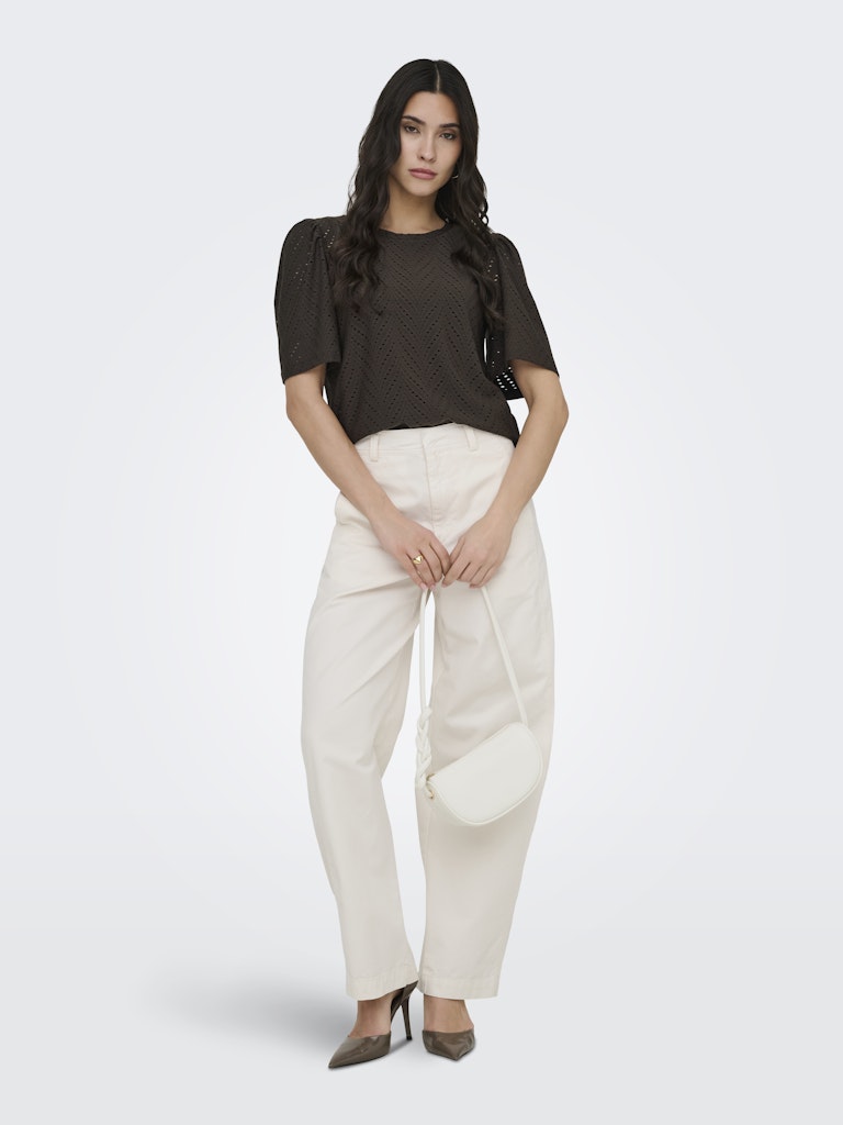 Jdycarla Cathinka S/s Top Jrs Noos - Bruin