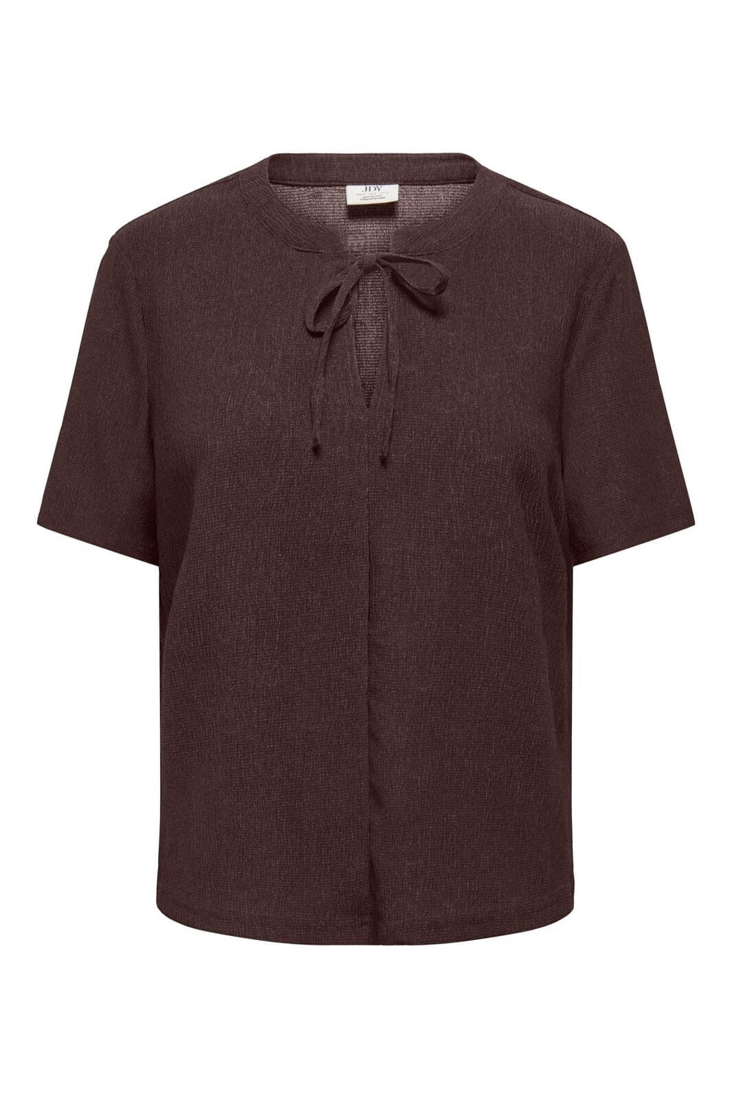 Jdydebbie Ss V Neck Top Jrs Dia - Bruin