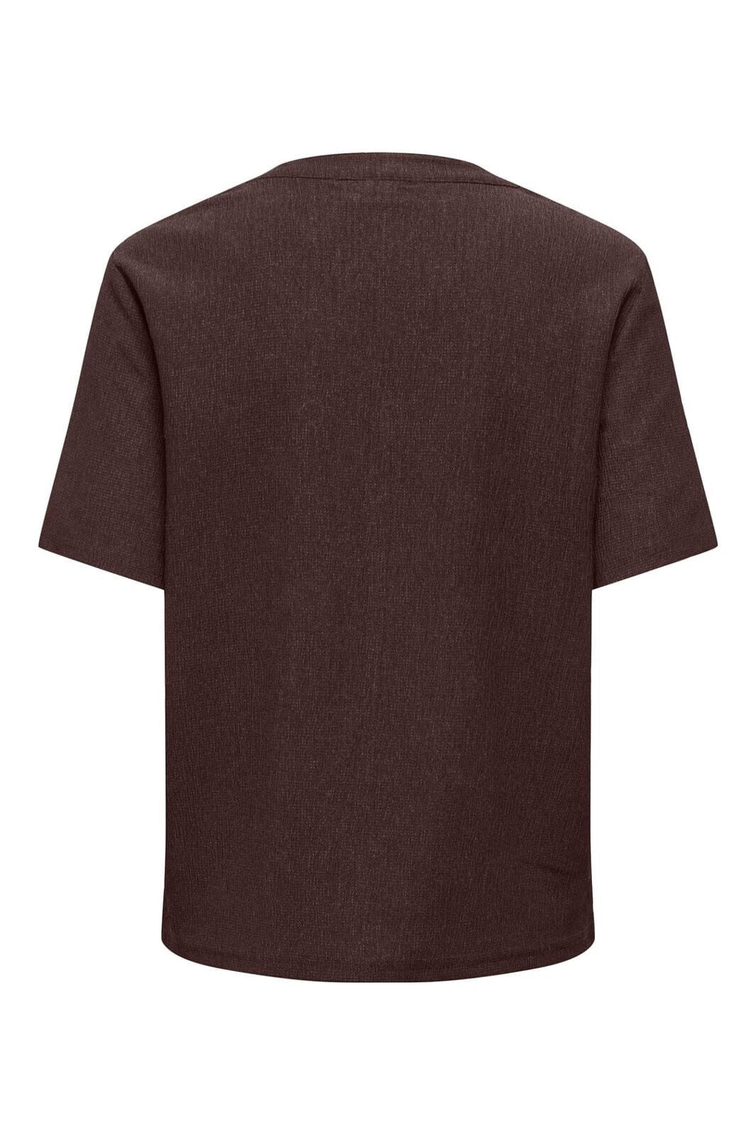 Jdydebbie Ss V Neck Top Jrs Dia - Bruin