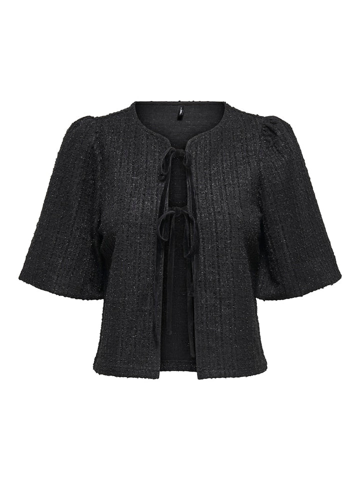 Onlpinja L/s Balloon Cardigan Jrs - Zwart