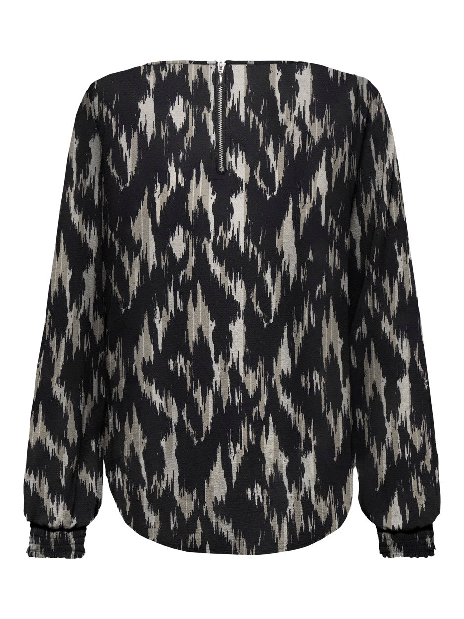 Onlelite Life L/s Top Noos Ptm - Zwart