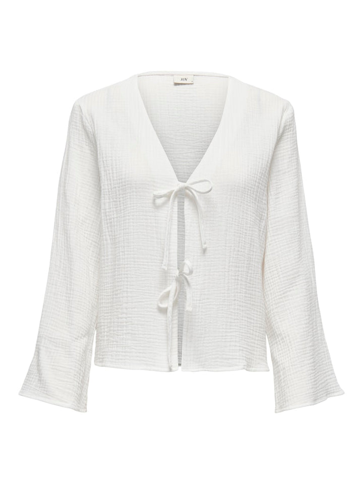Jdytheis Life L/s Top Wvn Noos - Wit