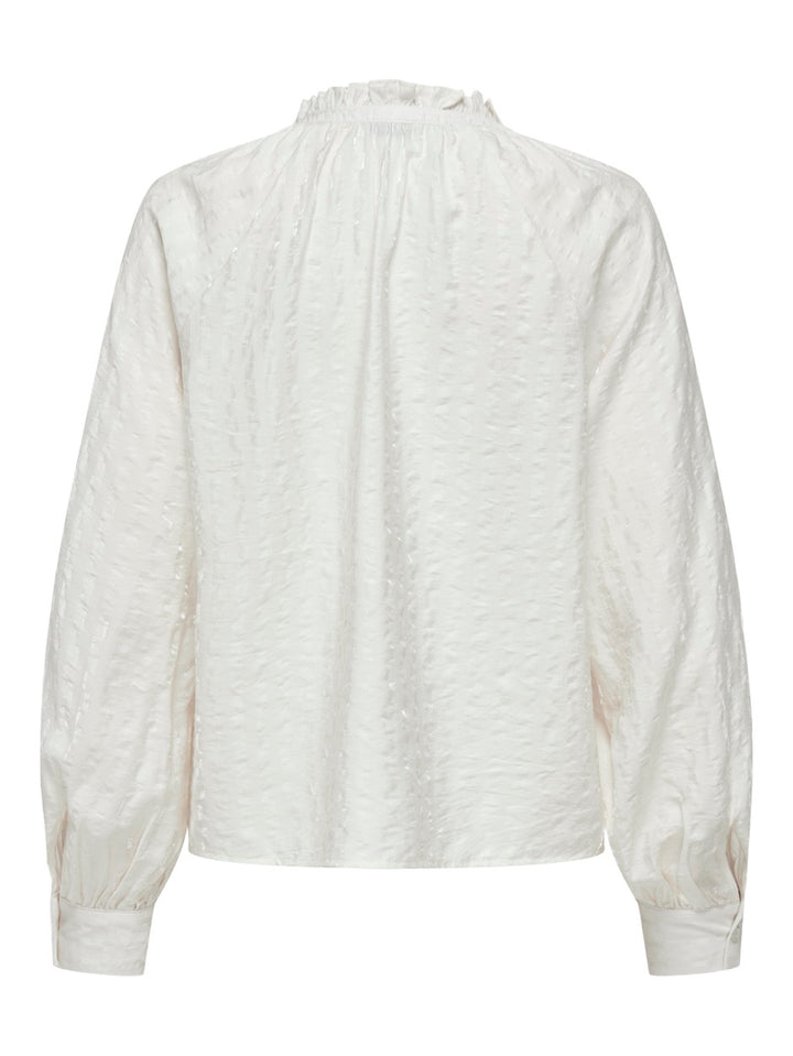 Jdyfina L/s Top Wvn - Off-white