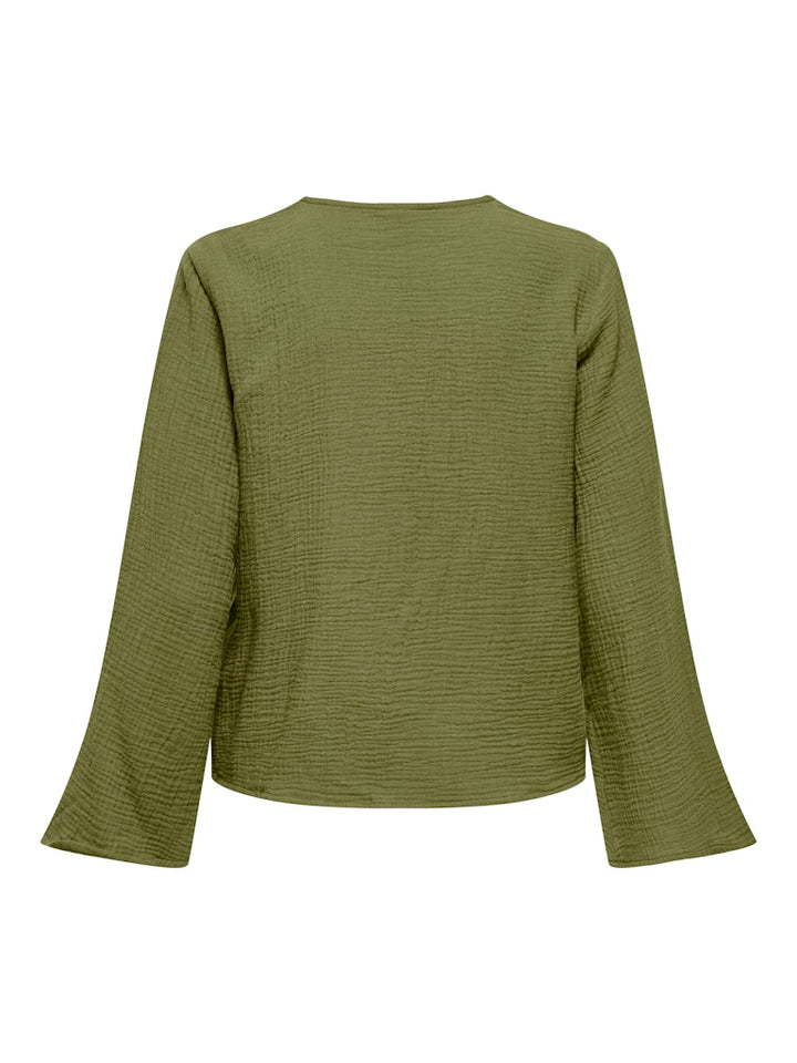Jdytheis Life L/s Top Wvn Noos - Groen