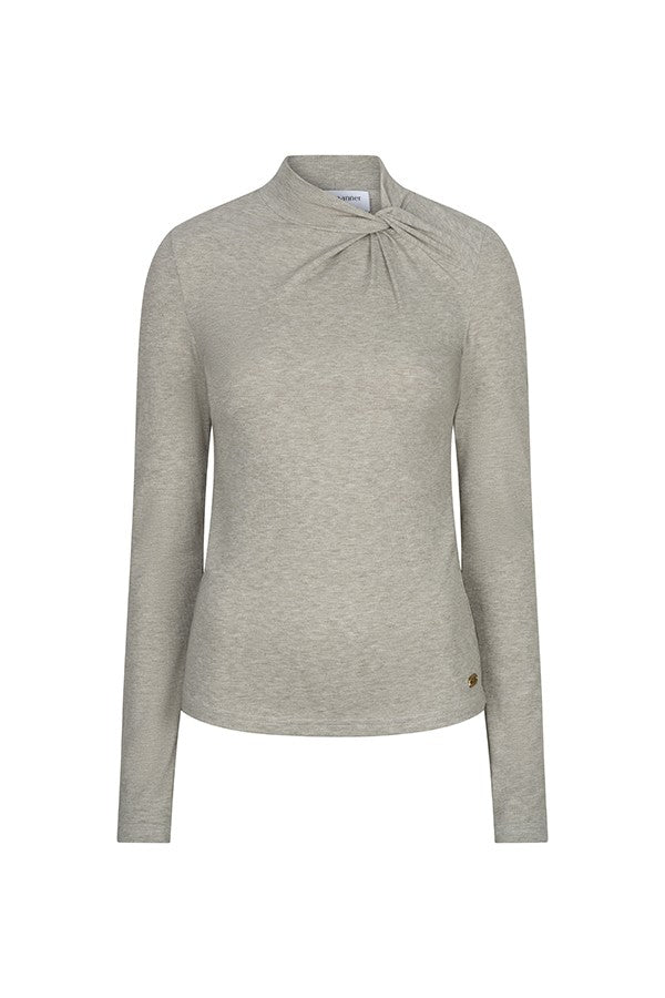 Top Havina - Knotted Collar - Kaki