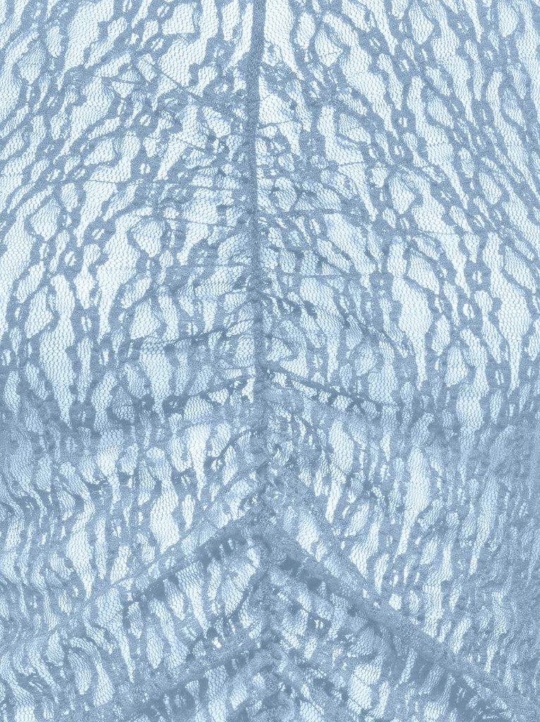 Jdylala L/s High Neck Lace Top Jrs - Lichtblauw