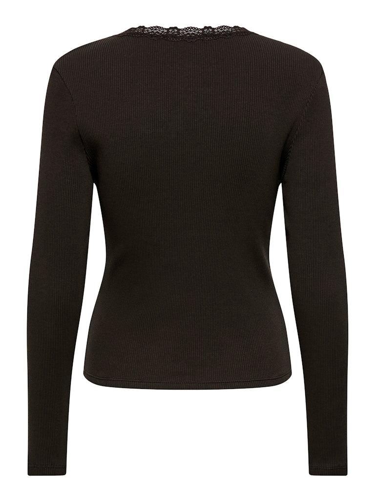 Onlsara Sharai L/s V-neck Top Jrs - Bruin