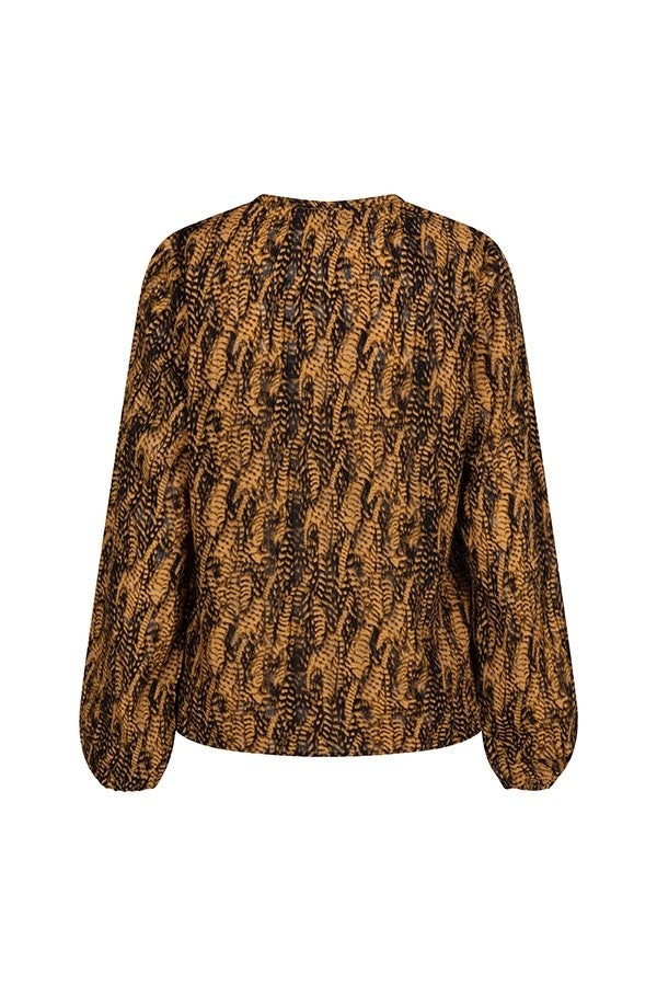 Blouse Agnes - Bruin Dessin