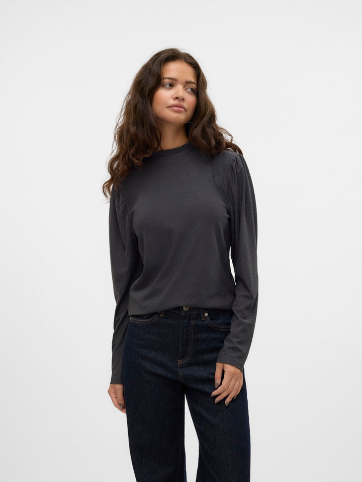 Vmpauline Ls Top - Antraciet