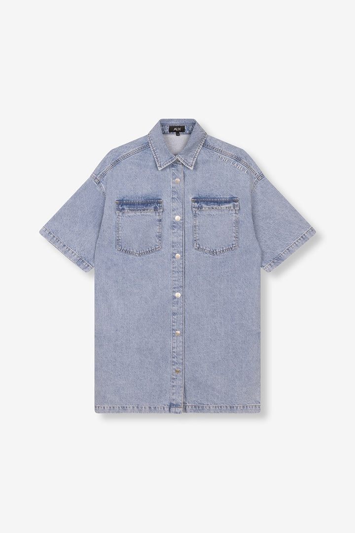 Flowy Dress - Blue Denim