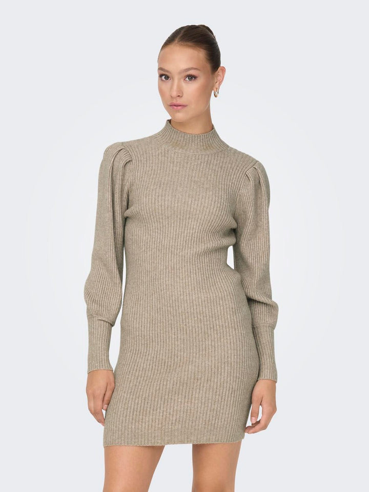 Onlkatia L/s Dress Knt Noos - Beige