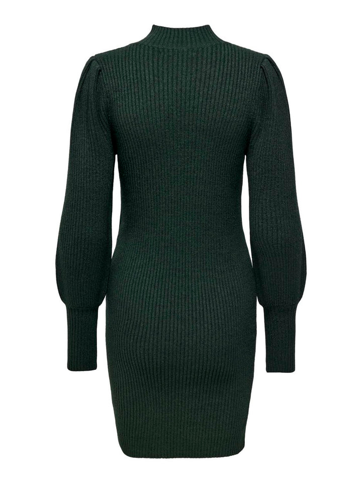Onlkatia L/s Dress Cc Knt - Donkergroen