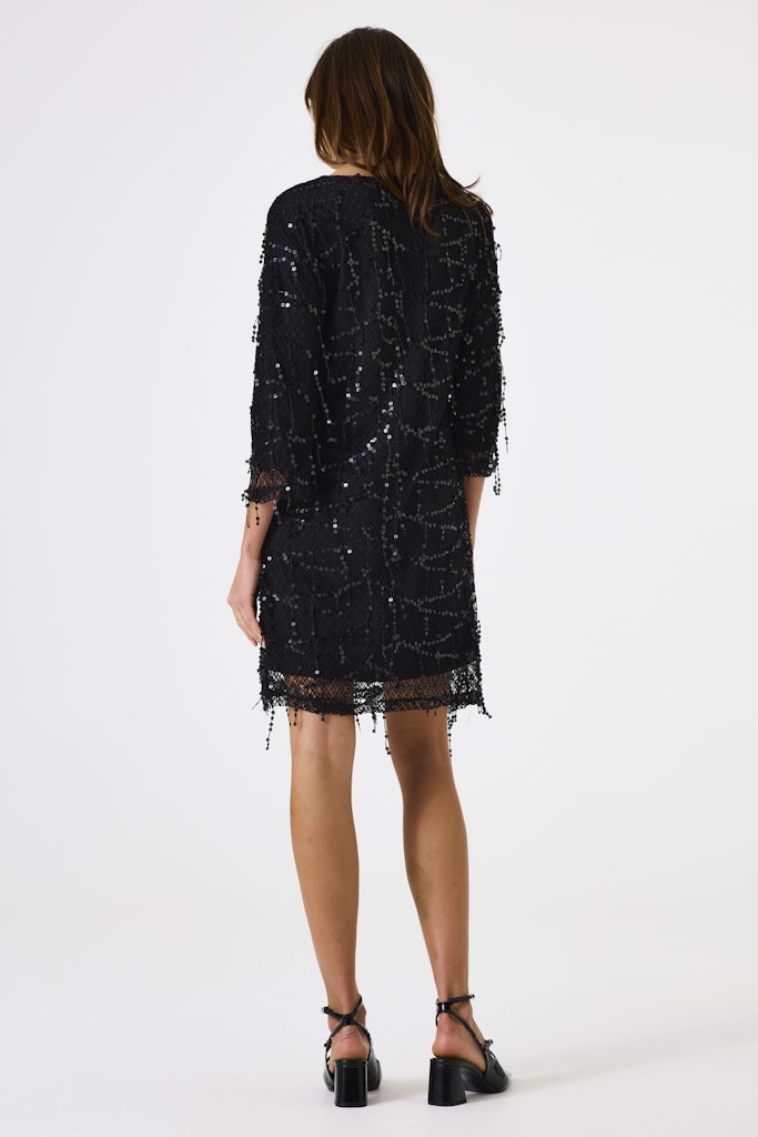 Jurk Pailetten - Zwart