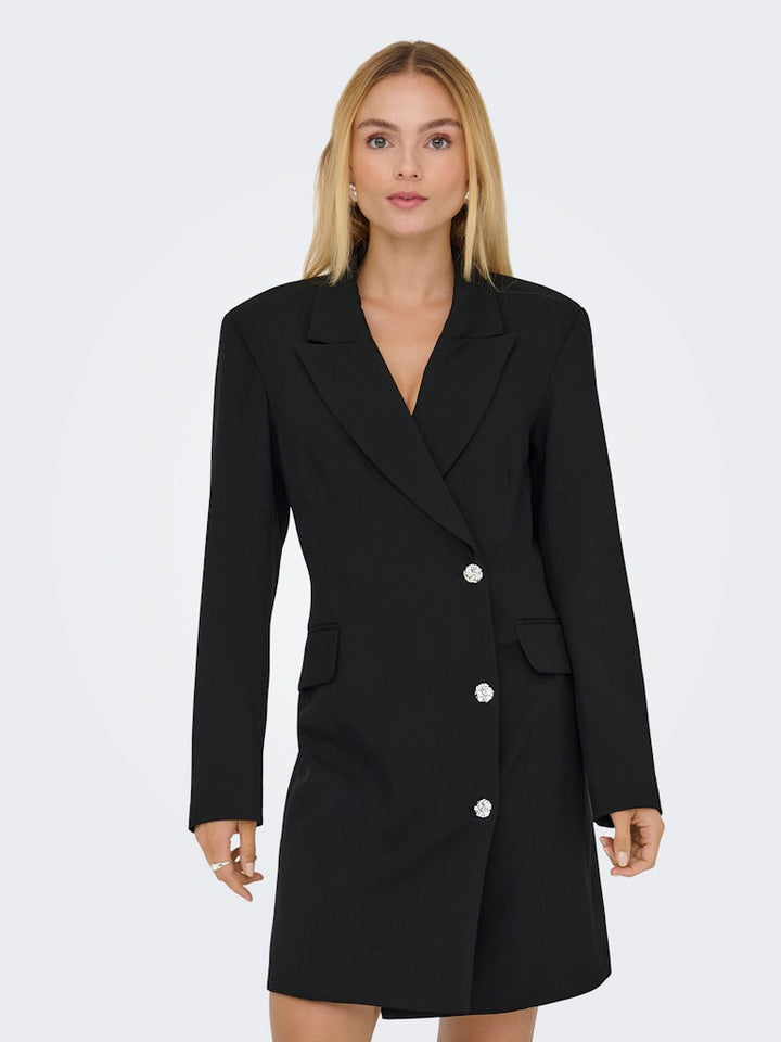 Jdyjanet L/s Blazer Dress Tlr - Zwart