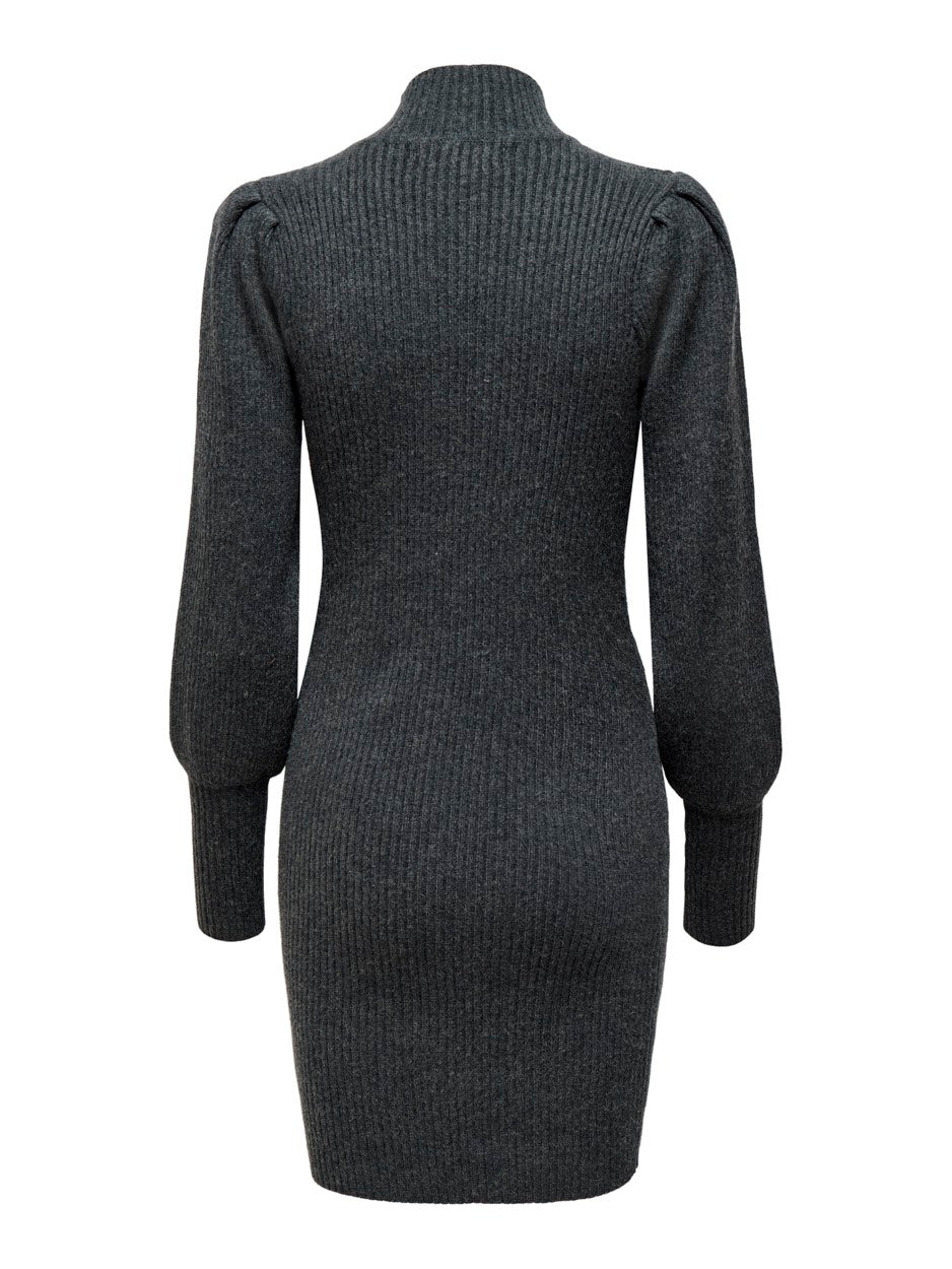 Onlkatia L/s Dress Cc Knt - Antraciet