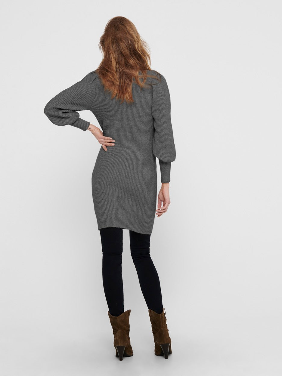 Onlkatia L/s Dress Cc Knt - Antraciet