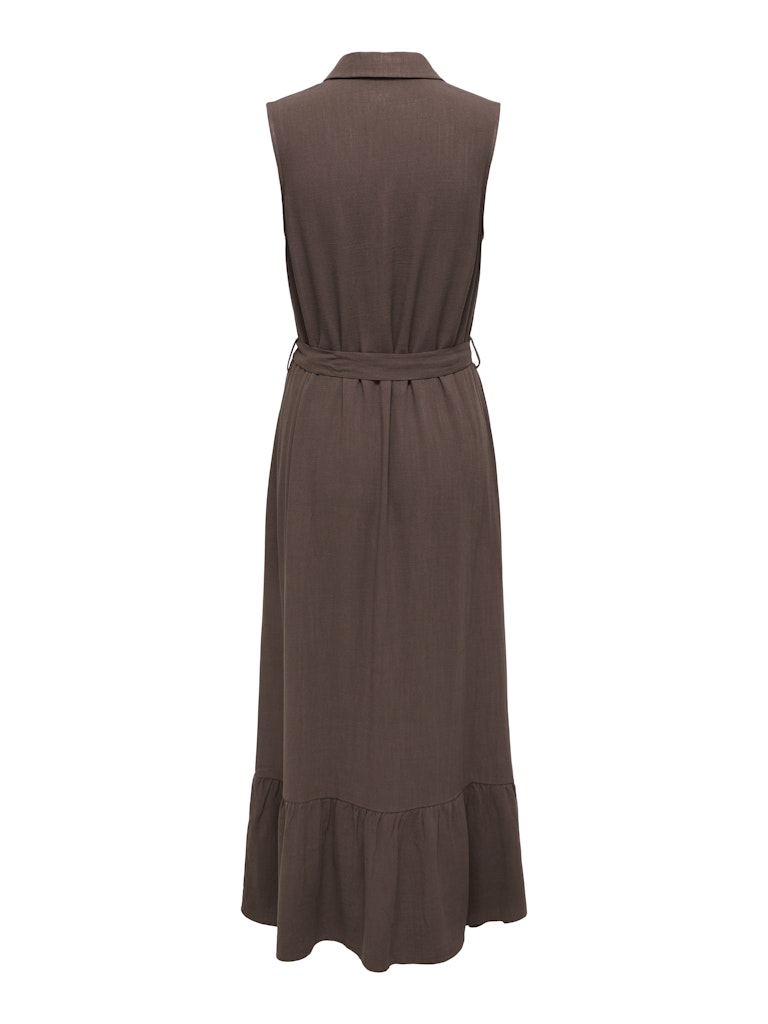 Onlsiesta Lin Sl Belt Dress Pnt Noos - Bruin
