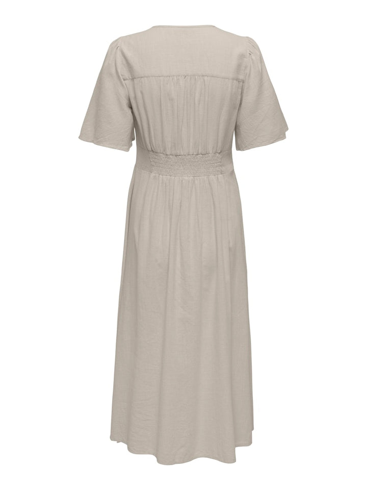 Onltizana 2/4 Midi Dress Wvn Noos - Beige