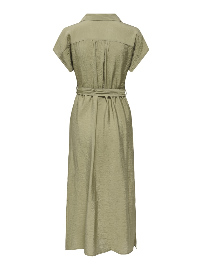 Jdytroya Life S/l Midi Dress Wvn Dia - Army