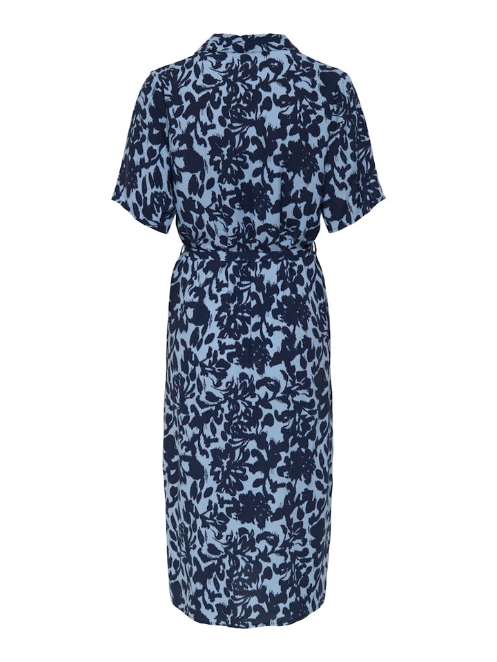 Onlyasmin S/s Shirt Dress Wvn Noos - Blauw Dessin