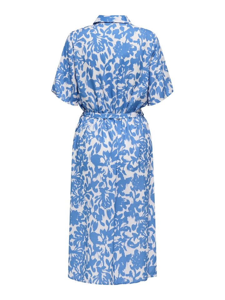 Onlyasmin S/s Shirt Dress Wvn Noos - Blauw Dessin