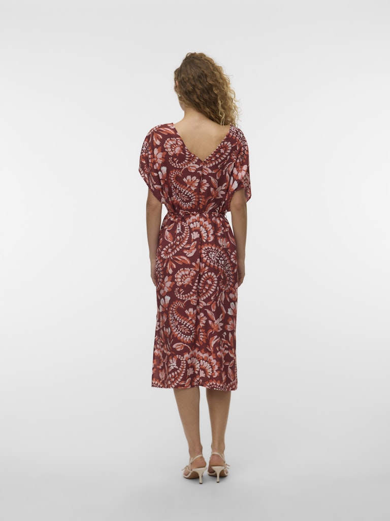 Vmnellie Carla Wide 7/8 Kaftan Wvn Ga - Rood Dessin