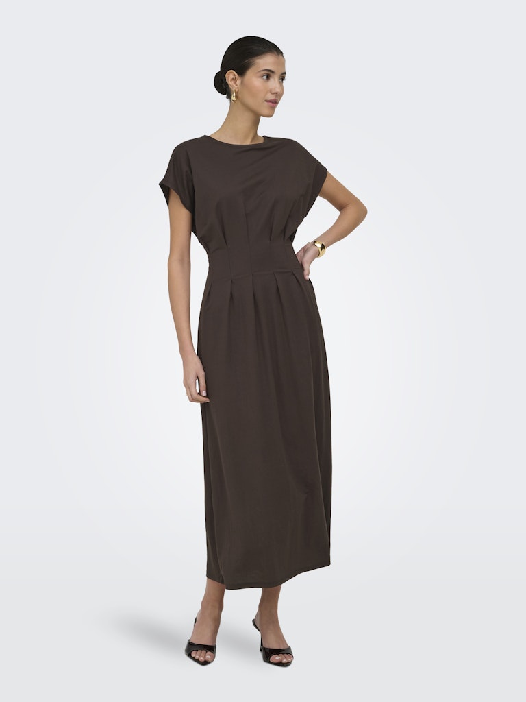 Jdyrebekka Life S/s Midi Dress Jrs - Bruin