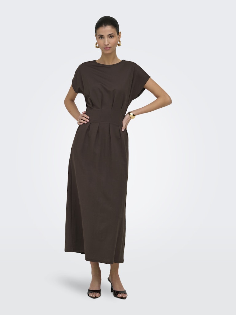 Jdyrebekka Life S/s Midi Dress Jrs - Bruin