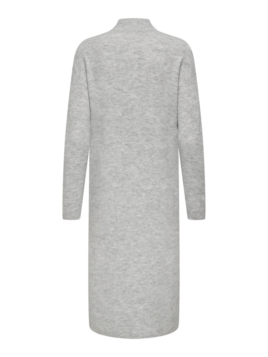 Jdylumi Life L/s High Neck Dress Kn - Grijs Melee