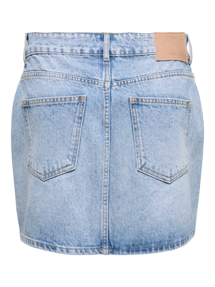 Onlonur Pearl Deco Skirt Dnm Red Dot - Blue Denim