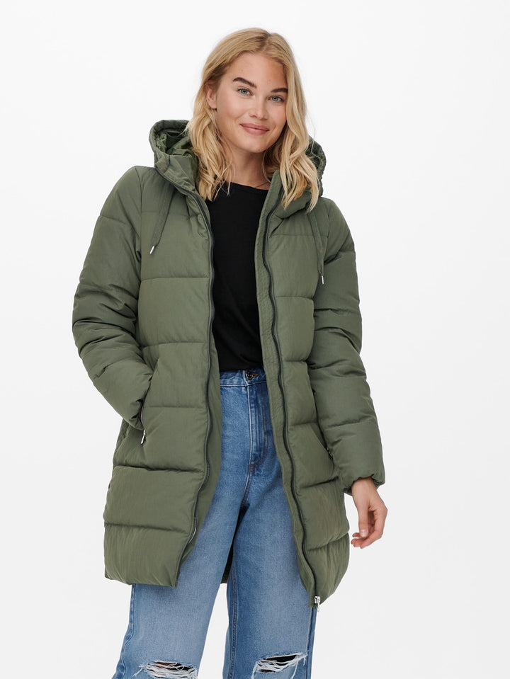 Onldolly Long Puffer Coat Otw Noos - Army