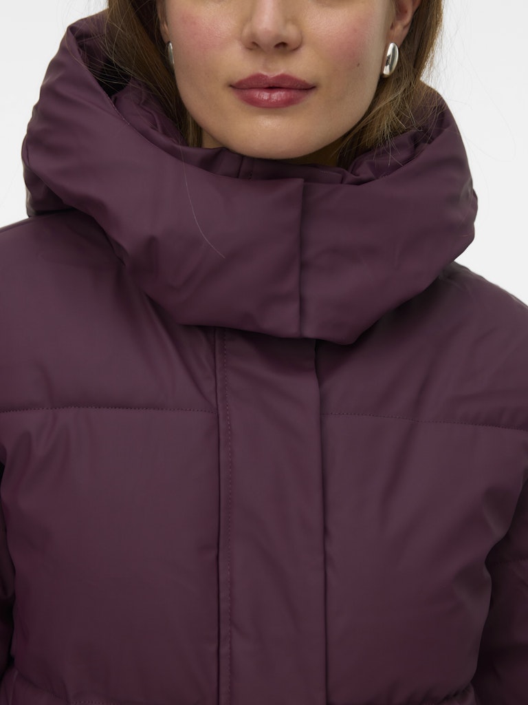 Vmgretakylie Short Coated Jacket Noos - Bordeaux