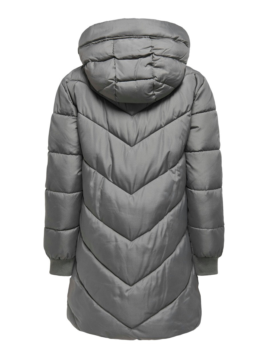 Jdyskylar Padded Hood Jacket Otw No - Steel