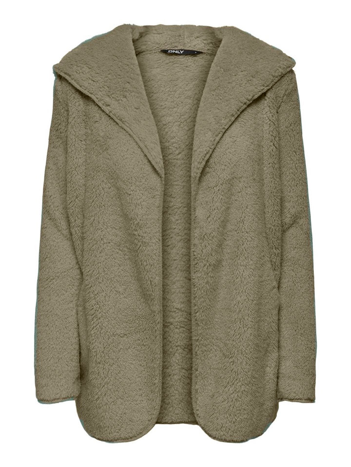 Onlcontact Hood Sherpa Coat Otw Cc - Oud Groen